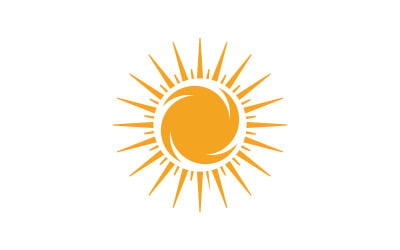 Sonnenillustration Symbol Logo Vorlage Design v7.2