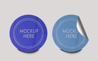 Sticker Mockup Template Design -152