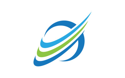 Szablon projektu ikony logo planety globus v.20