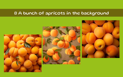 A bunch of apricots in the background