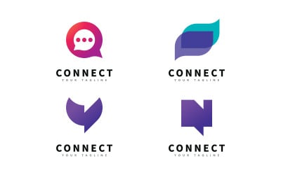 Dialogs and Discussions Logo. Communication vector symbol 14