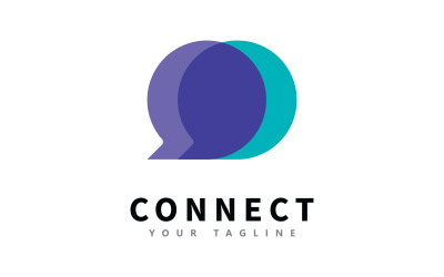 Dialogs and Discussions Logo. Communication vector symbol 1
