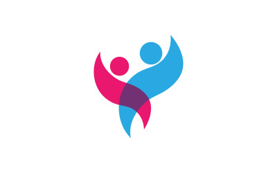 Modello di progettazione del logo della comunità sociale di mutuo aiuto v.16