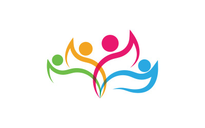 Modello di progettazione del logo della comunità sociale di mutuo aiuto v.20