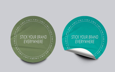 Sticker Mockup Template Design -154