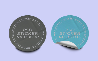 Sticker Mockup Template Design -155