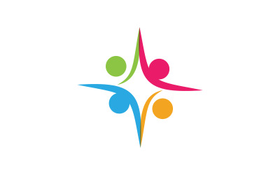 Szablon projektu logo społeczności wzajemnej pomocy i opieki społecznej v.4