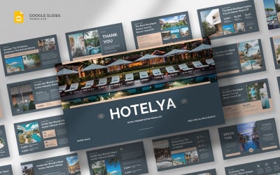 Hotelya - Шаблон Google Slides для роскошного отеля