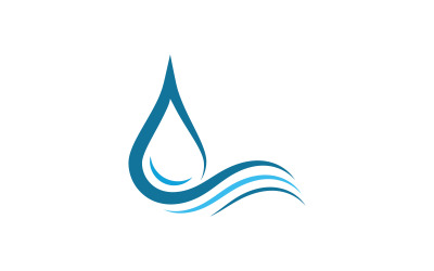 Water drop pure nature Logo Template vector illustration design v.11