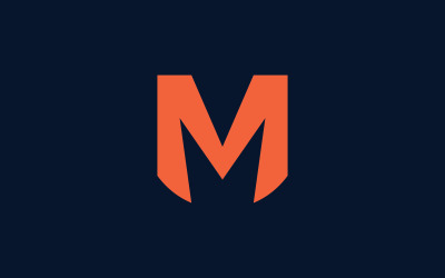 Elementy szablonu projektu logo litery M 8