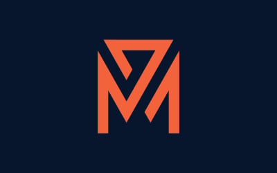 Letter M logo design template elements 0