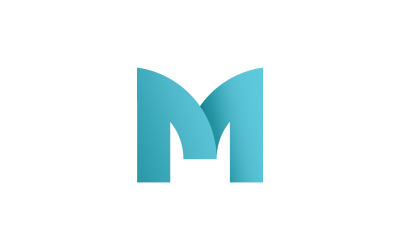 Letter M logo design template elements 4