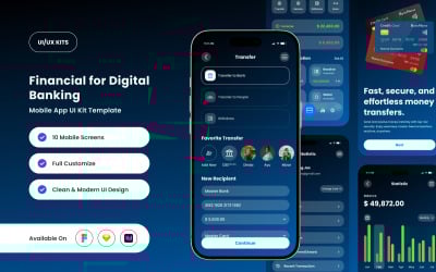Adave - 金融科技和银行应用程序 UI 套件