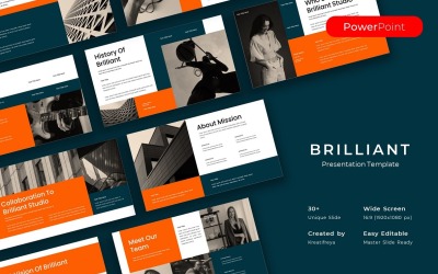 Brillante – Plantilla de PowerPoint para Negocios