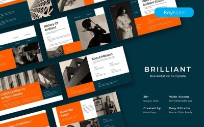 Brilliant – İş Anahtar Konuşması Şablonu