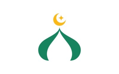 Islamic Mosque Logo Vector Tempalate design 0