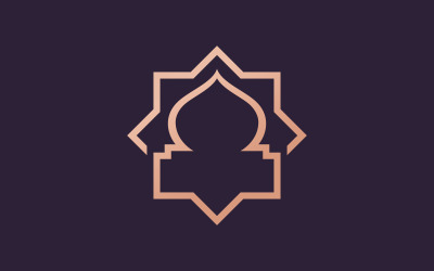 Islamic Mosque Logo Vector Tempalate design 3