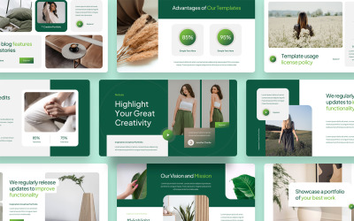 Portfolio kreatywne - szablon Keynote