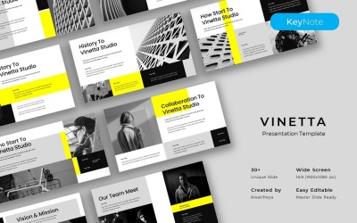 Vinetta – İş Anahtar Konuşması Şablonu