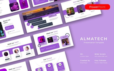 Almatech – Modèle PowerPoint pour entreprise