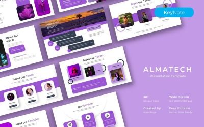 Almatech – Шаблон бизнес-презентации
