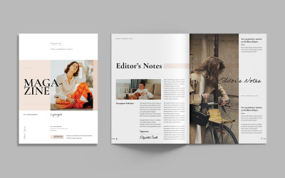 Lifestyle Magazine Layout Template