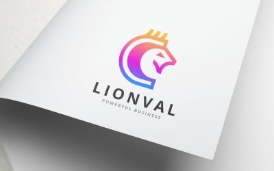 Logo del re leone valoroso