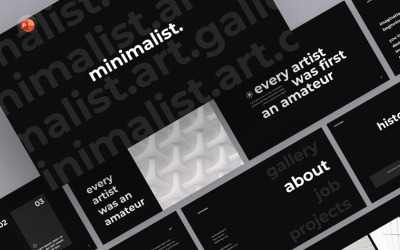 Minimalista Art PowerPoint sablon
