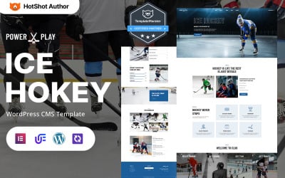 Power Play - hokejový klub a trénink WordPress Elementor téma