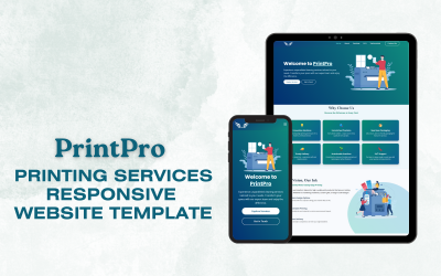 Print Pro - Printing Services HTML-webbplatsmall