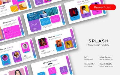 Splash – Business PowerPoint sablon