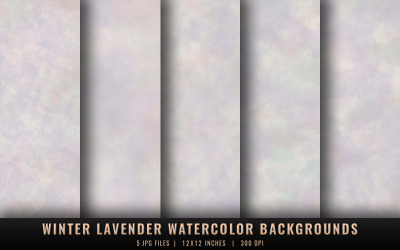 Winter Lavendel Aquarell Hintergründe