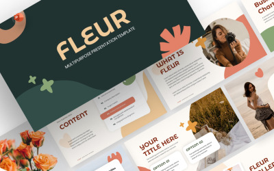 Fleur Multipurpose PowerPoint-mall