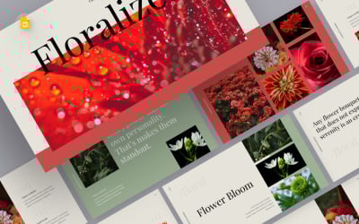 Květinová galerie Prezentace Google šablona