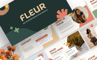 Modelo de Google Slides multiuso Fleur