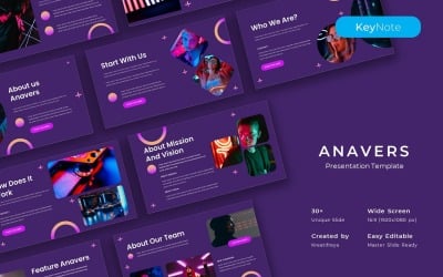 Anavers – Plantilla de presentación empresarial