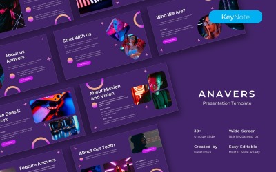 Anavers – Zakelijke Keynote-sjabloon