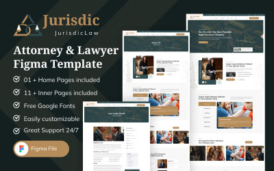 Jurisdic - Recht en advocaat Figma Template