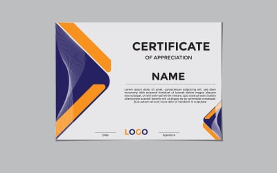 Professional Certificate Template Design