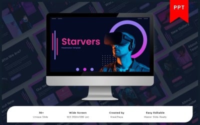 Starvers – NFT шаблон PowerPoint