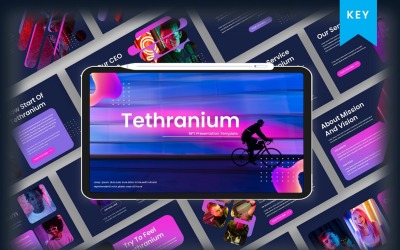 Tethranium – Zakelijke Keynote-sjabloon