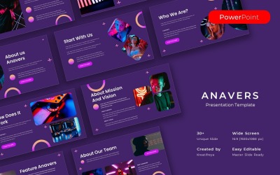 Anavers – PowerPoint-mall för företag