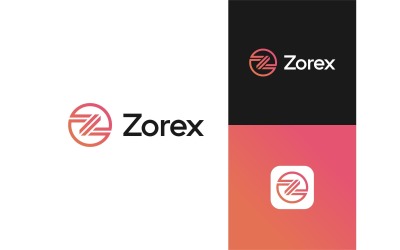 Bokstaven Z Geometrisk Cirkel Logotyp