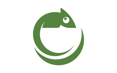 Chameleon icon silhouette vector illustration icon v.4