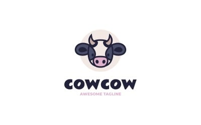 Krowa Krowa Proste Logo Maskotki 3