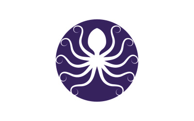 Octopus-Vektorsymbol-Logo-Design-Vorlage v.6