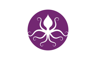 Octopus-Vektorsymbol-Logo-Illustrationsdesign-Vorlage v.5