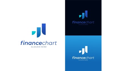 Wykres Wykres Wzrost Finansów Logo