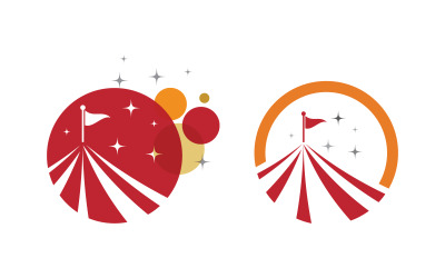 Circus Tend векторні ілюстрації шаблон дизайну логотипу v.2