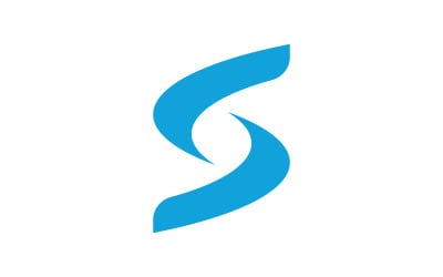 Modello vettoriale di progettazione del logo aziendale con lettera S v.1